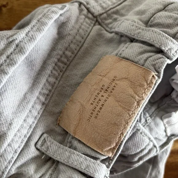 ZARA JEANS TODDLER GIRL Fit Like a 5 Years Low Rise Washed Denim - Picture 3 of 12